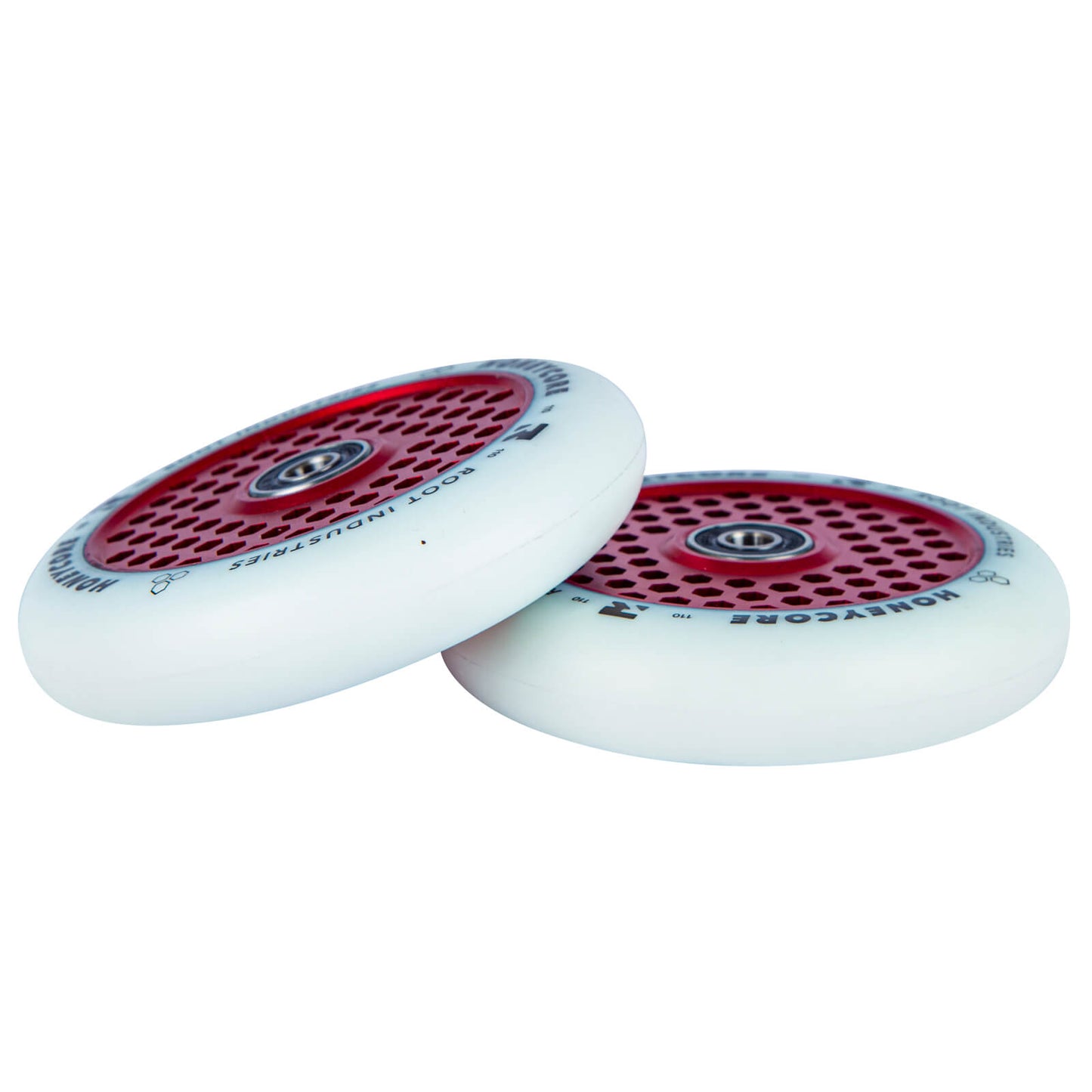 HoneyCore 110mm Wheels - White/Red