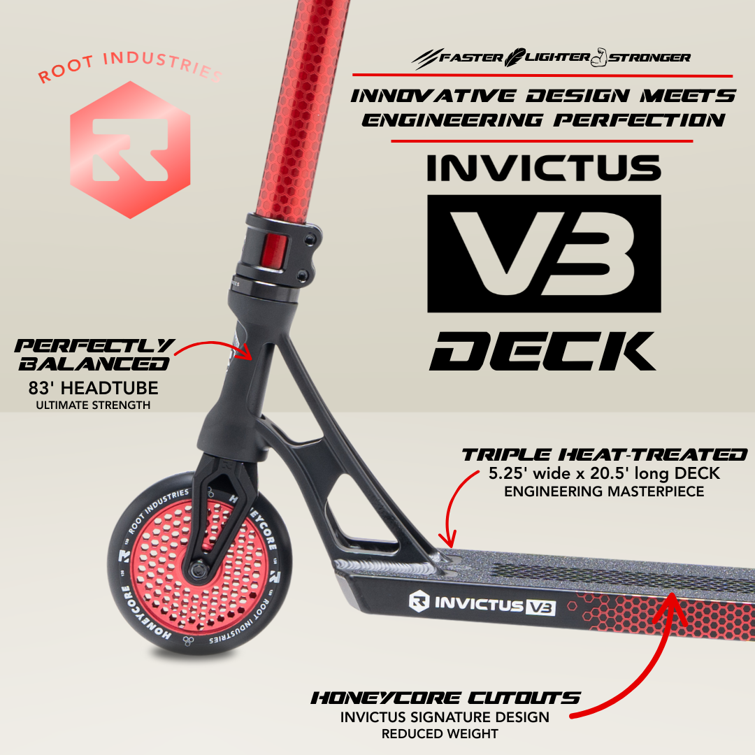 Invictus v3 Scooter - Burnt Red