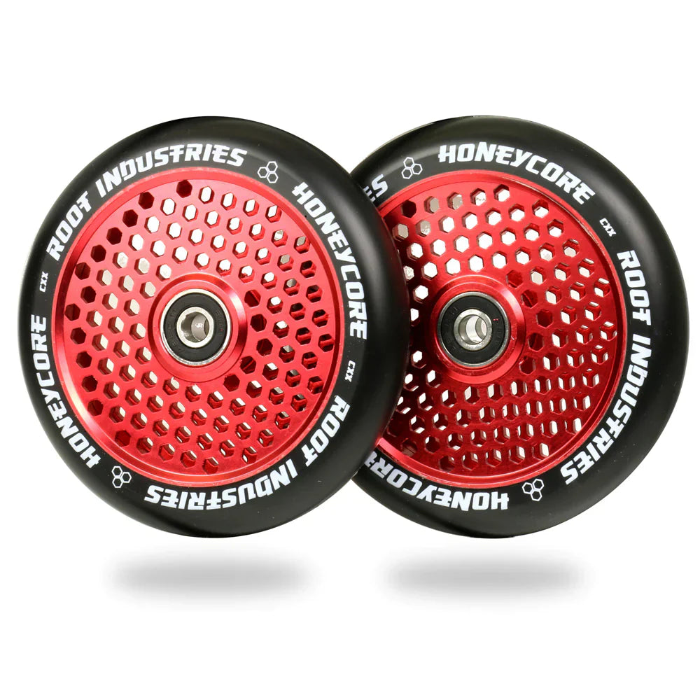 HoneyCore 120mm Wheels - Black/Red