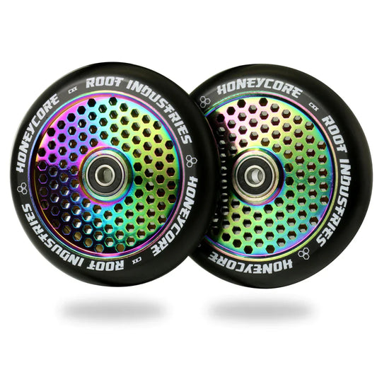 HoneyCore 120mm Wheels - Black/Rocket Fuel