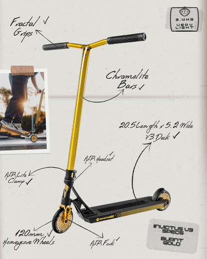Invictus v3 Scooter - Burnt Gold