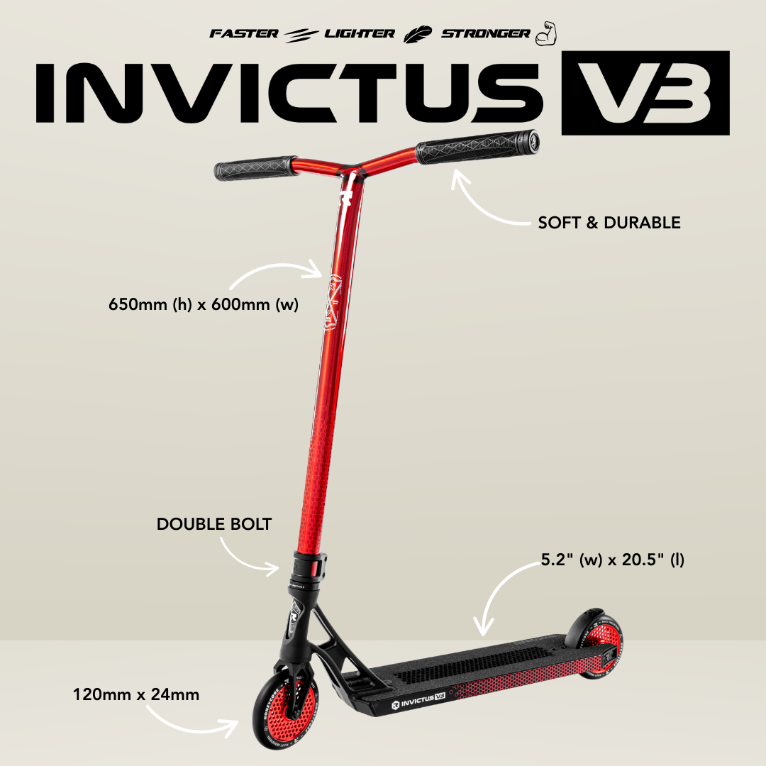 Invictus v3 Scooter - Burnt Red