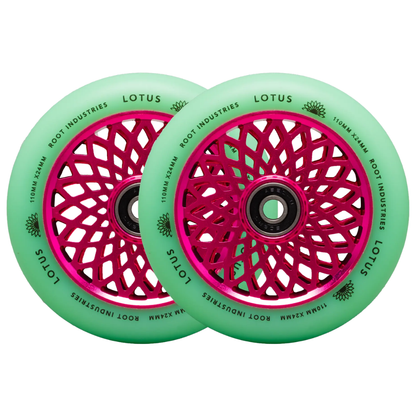 Lotus 110mm Wheels - Isotope/Pink