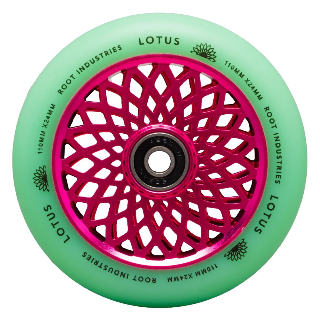 Lotus 110mm Wheels - Isotope/Pink