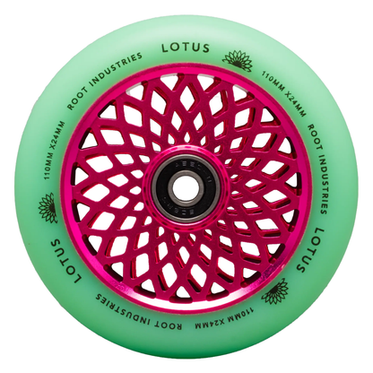 Lotus 110mm Wheels - Isotope/Pink