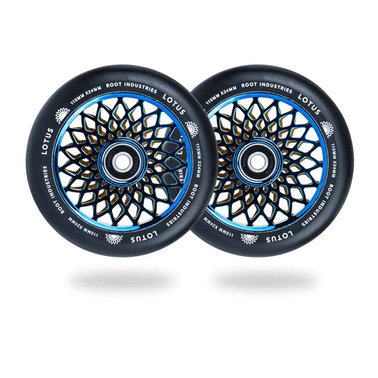 Lotus 110mm Wheels - Black/Blu-Ray