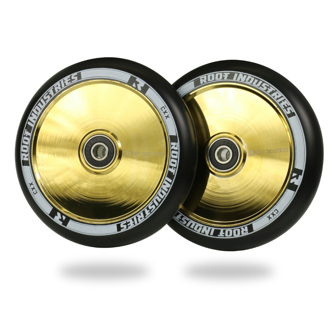 AIR 120mm Wheels - Black/Gold Rush