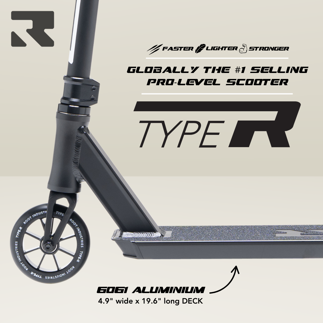 Type R Pro Scooter - Black Matte – Root Industries