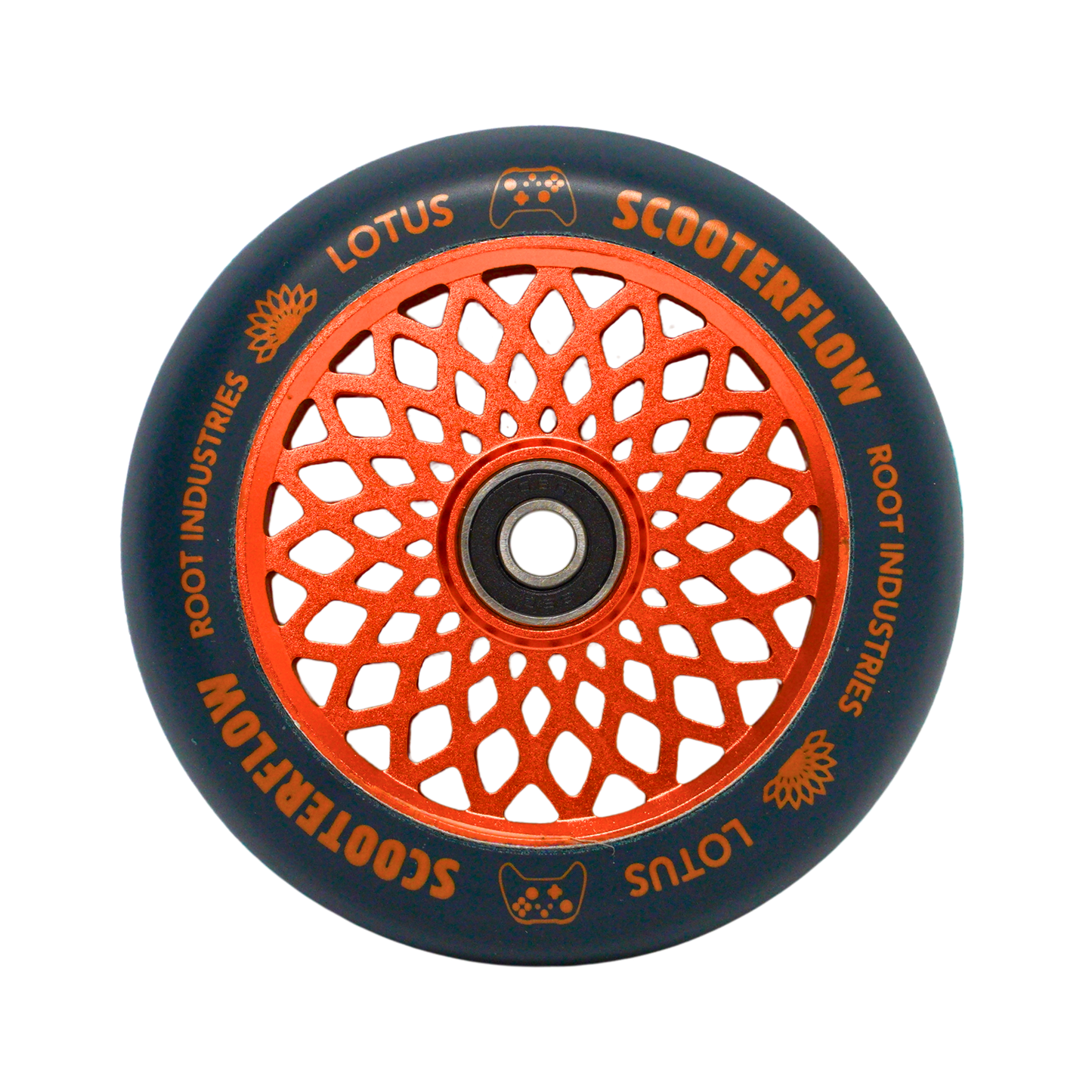 Lotus 110mm Wheels - ScooterFlow - Blue/Orange