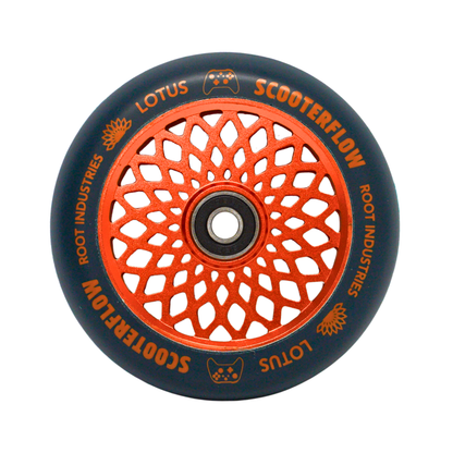 Lotus 110mm Wheels - ScooterFlow - Blue/Orange