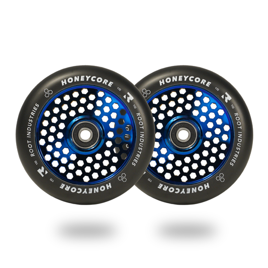 HoneyCore 110mm Wheels - Black/Blu-Ray