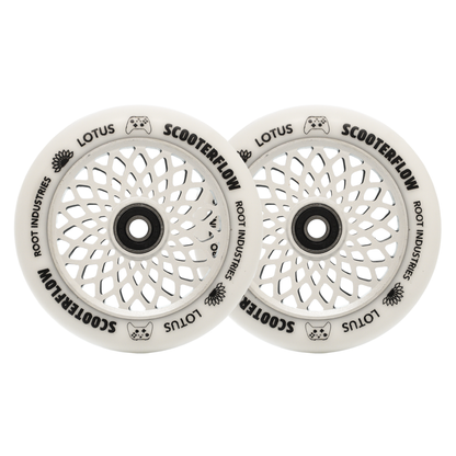 Lotus 110mm Wheels - ScooterFlow - White / White