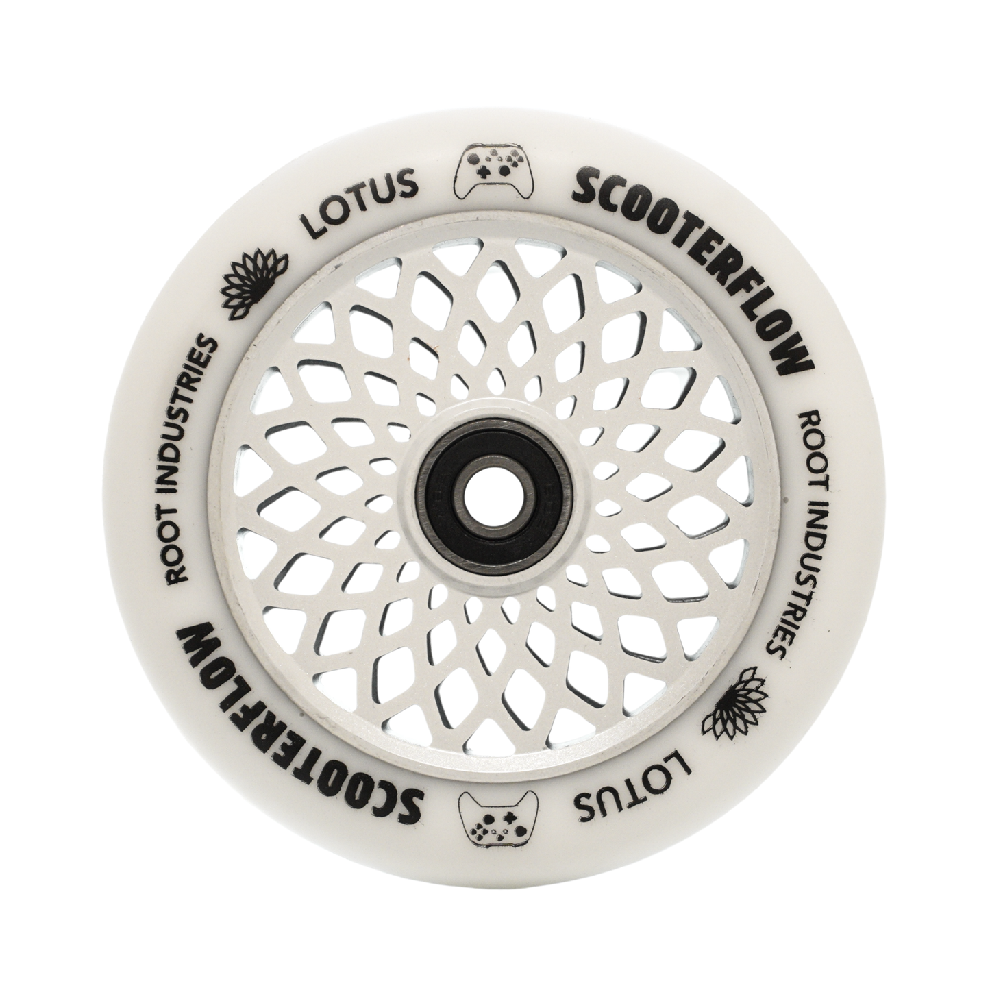 Lotus 110mm Wheels - ScooterFlow - White / White