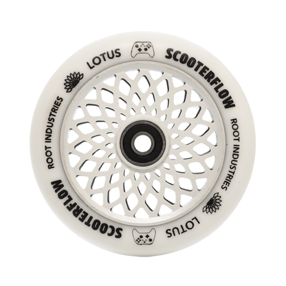 Lotus 110mm Wheels - ScooterFlow - White / White